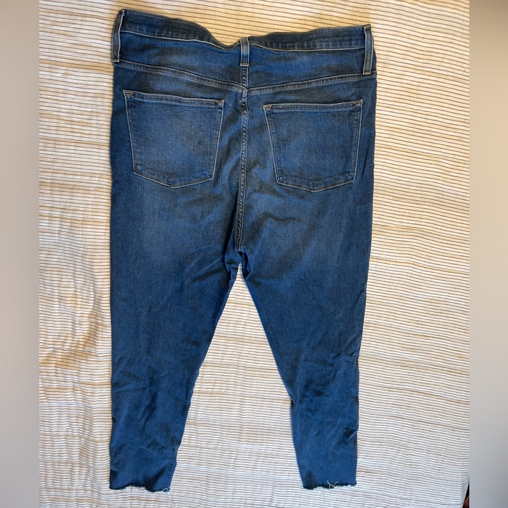 Jcrew Button Front Skills Jeans With Raw Hem - image 5